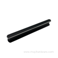 Modern minimalist black zinc alloy handle
